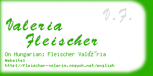 valeria fleischer business card